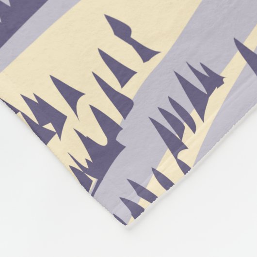 スノーバードスキーエリアウィンターユタヴィンテージ フリースブランケット (角)