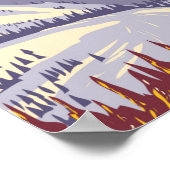 スノーバードスキーエリアウィンターユタヴィンテージ ポスター (角)