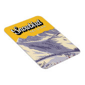 スノーバードスキーエリアウィンターユタヴィンテージ マグネット (右側)