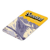 スノーバードスキーエリアウィンターユタヴィンテージ マグネット (左側)