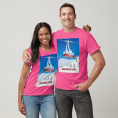 スノーバードスキーリゾートベースボールスリーブ Tシャツ (ユニセックス)