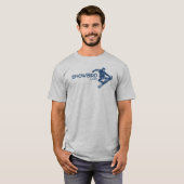 スノーバードユタのスノーボーダー Tシャツ (正面フル)