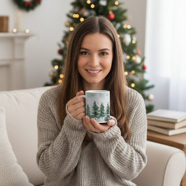 スノーパインの冬の情景 | クリスマスギフト コーヒーマグカップ