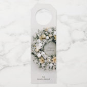 スノーパインクリスマスリース ボトルネックタグ (正面)