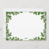 スノーパインズハッピーホリデーフォトカード シーズンカード (裏面)