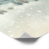 スノーパインツリーズヴィンテージ ポスター (角)