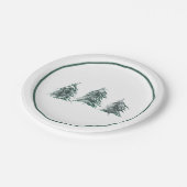 スノーパインツリー紙プレート ペーパープレート (アングル)