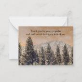 スノーパインフォレストサンキューカード ノートカード (正面)