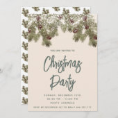 スノーパイン支店ホリデーパーティ企業の 招待状 (正面/裏面)
