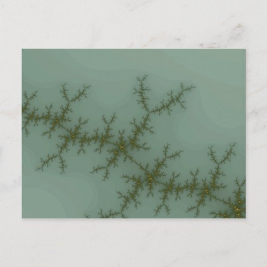 スノーパイン - フラクタルアート ポストカード (正面)