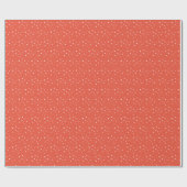 スノーパターンレッドホリデーラッピング紙 ラッピングペーパー (フラット)