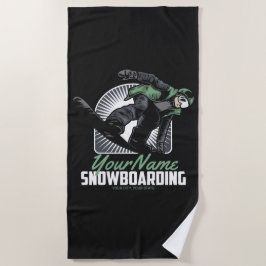 スノーパーソナライズされたボードスノーボーダーシュレッダー  ビーチタオル