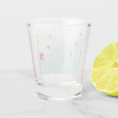 スノーヒルの小さなスキーヤー ショットグラス (裏面)