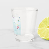 スノーヒルの小さなスキーヤー ショットグラス (右)