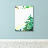 スノーヒル キャンバスプリント (インサイチュ (ウッドフロア))