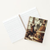 スノービクトリアングローブパフォーマーSteampunk音楽 ノートブック (内部)