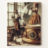 スノービクトリアングローブパフォーマーSteampunk音楽 ノートブック (裏面)