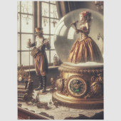 スノービクトリアングローブパフォーマーSteampunk音楽 薄葉紙