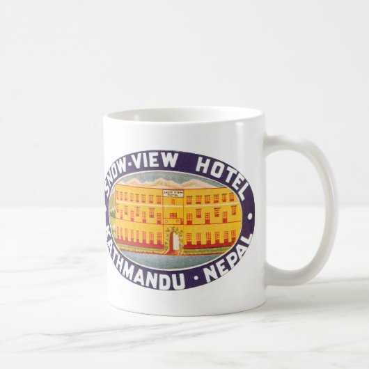 スノービューホテルカトマンズネパール コーヒーマグカップ (右)