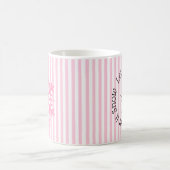 スノーピンクの雪だるまクリスマスコーヒーマグ モーフィングマグカップ (中央)