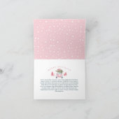 スノーピンクレトロ水彩車をダッシュイン シーズンカード (内部)