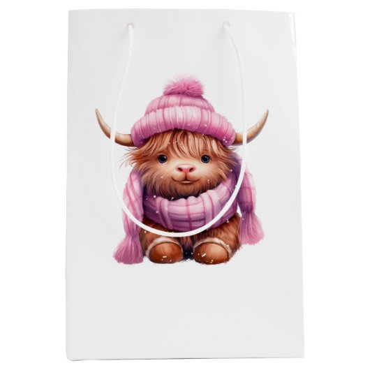 スノーピ遊ックハイランドカウミディアム抱き枕 ミディアムペーパーバッグ (正面)