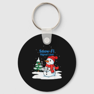 スノーファイ信号ロスト 楽しいクリスマス スノーマン WiFi キーホルダー