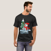 スノーファイ信号喪失 楽しい雪だるまクリスマスアート Tシャツ (正面フル)