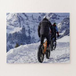 スノーファットバイク マウンテンバイク 自転車 サイクリング ジグソーパズルの部品 ジグソーパズル