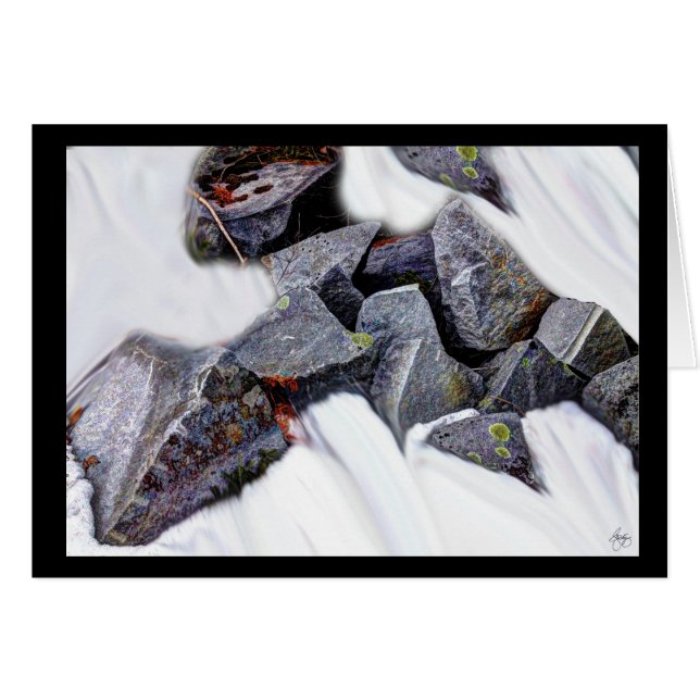 スノーフィールドカードの花崗岩 (正面横)