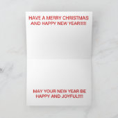 スノーフェンスラインクリスマスカード シーズンカード (内部)