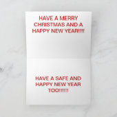 スノーフェンスラインクリスマスカード シーズンカード (内部)