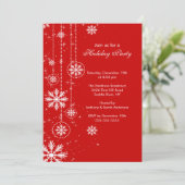 スノーフエレガントレークスホリデーパーティ招待状 招待状 (スタンド正面)