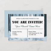 スノーフォレストチャーチ招待状カード 招待状 (正面/裏面)