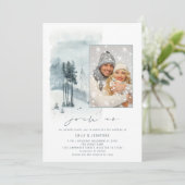 スノーフォレストフォトジョインアスクールコードブルーウェディング 招待状 (スタンド正面)