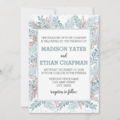 スノーフォーブランズウィンターウェディング招待状 招待状 (正面)