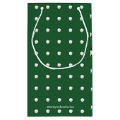 スノーフォールダンサーグリーン スモールペーパーバッグ (裏面)