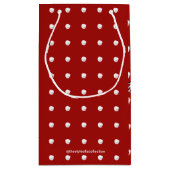 スノーフォールダンサーレッド スモールペーパーバッグ (裏面)