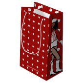 スノーフォールダンサーレッド スモールペーパーバッグ (裏面アングル)