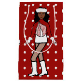 スノーフォールダンサーレッド スモールペーパーバッグ (正面)