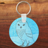 スノーフクロウのキーチェーン キーホルダー (正面)