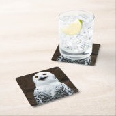 スノーフクロウのコースタクナ スクエアペーパーコースター (インサイチュ)