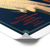 スノーフクロウのブランドリンゴ ポスター (角)