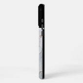 スノーフクロウの冬のパーチ iPhoneケース (左側面)