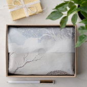 スノーフクロウの水の色のデコページ 薄葉紙 (ギフト)