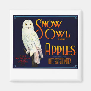 スノーフクロウりんご マグネット