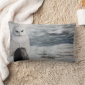 スノーフクロウオンポスト装飾用クッション ランバークッション (ブランケット)