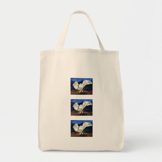 スノーフクロウオーガニック買い物袋 トートバッグ (正面)