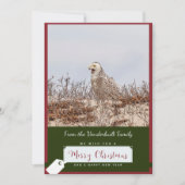 スノーフクロウクリスマスカード シーズンカード (正面)