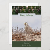 スノーフクロウクリスマスカード シーズンカード (正面/裏面)